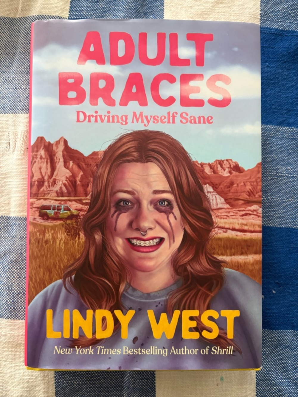 Adult Braces by Lindy West - Pink, Purple & Yellow Cover
